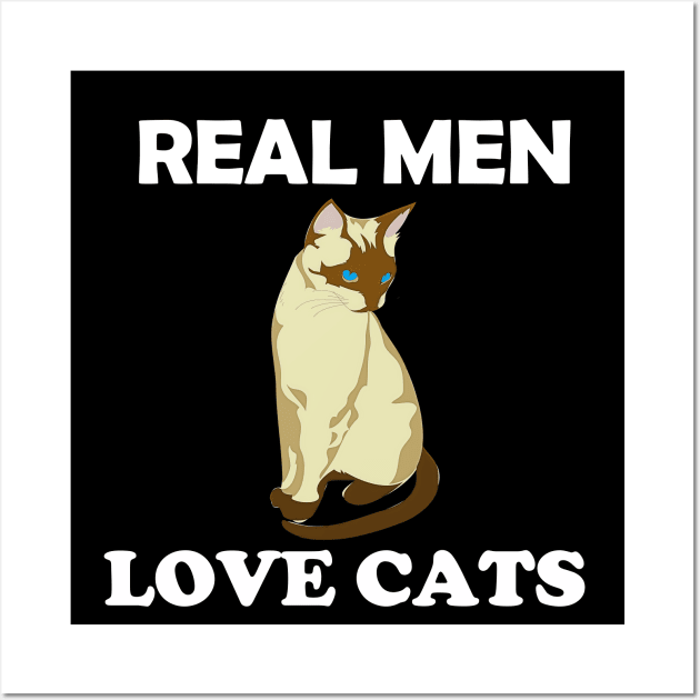 Real Men Love Cats Wall Art by Emart